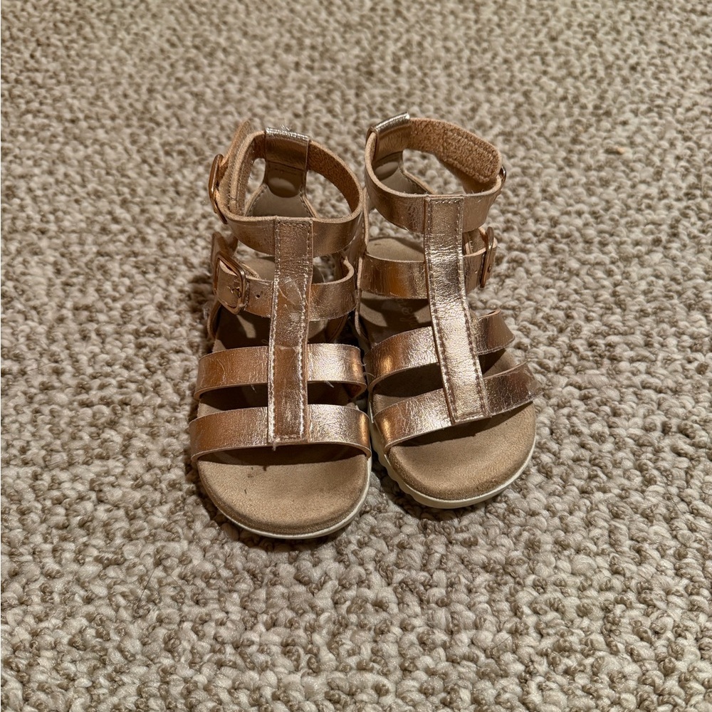 Cat & Jack Shiny Gold Kids Sandals